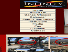 Tablet Screenshot of infinitydancesportcenter.com